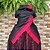 Conjunto pano de cabeça + Pano da costa preto/vermelho - Imagem 1