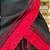 Conjunto pano de cabeça + Pano da costa preto/vermelho - Imagem 3