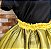 Saia tule/glitter preta com forro amarelo - Imagem 2
