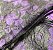 Pano de cabeça de renda preta com forro roxo (mod3) - Imagem 1