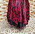 Saia lenços estampado preto/vermelho - Imagem 5