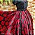 Saia lenços estampado preto/vermelho - Imagem 2