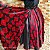 Saia lenços estampado preto/vermelho - Imagem 4
