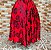 Saia cetim estampado vermelho/preto - Imagem 3
