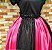 Saia lenços tule/glitter com rosa - Imagem 2