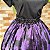 Saia lenços estampado preto/roxo - Imagem 2