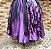 Saia lenços estampado/tule glitter - forro roxo - Imagem 3