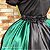 Saia Lenços preta/verde - Imagem 2