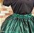 Saia tule/glitter dourado com forro verde - Imagem 2
