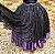 Saia de renda preta com forro roxo - Imagem 2