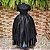 Saia de tule bordado preto com forro preto - Imagem 1