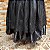Saia de tule bordado preto com forro preto - Imagem 6