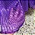 Saia tule/paetê roxo com forro roxo - Imagem 4