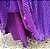 Saia tule/paetê roxo com forro roxo - Imagem 2