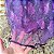 Saia tule/glitter roxo/lilás com forro estampado - Imagem 3