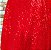 Saia tule/paetê vermelho com forro vermelho - Imagem 3