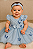 Vestido Azul Jardim Encantado Borboletas - Imagem 1