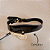 Coleira Luxury em Couro e Metal Banhado a Ouro - Imagem 2