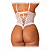 Body Sensual Luxo de Bojo com Ligas e Abertura Tipo Secretária - Plus Size - Imagem 3
