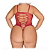 Body Sensual Luxo de Bojo com Ligas e Abertura Tipo Secretária - Plus Size - Imagem 6