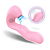 Vibrador 3 em 1 - com Dedilhada no Ponto G e Pulsação no Clitóris - Magic Finger - Recarregável - Rosa - Imagem 1