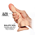 Pênis Realístico em CyberSkin com Escroto e Ventosa John - 15x4cm - Bege - Imagem 2