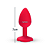 Plug Anal em Silicone Pequeno com Formato de Rosa - Vermelho - Imagem 4