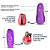 Vibrador Bullet Jump Egg em ABS 10 Vibrações com Controle Remoto - À Pilhas - Imagem 2