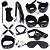 Kit Sado Erótico em Couro com Pelúcia com 11 Peças - Imagem 1