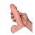 Pênis Realístico em CyberSkin com Escroto - John - 15x4cm - Preto - Imagem 3