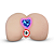 Plug Anal em Silicone Médio Pink com Joia Coração Azul - Imagem 4