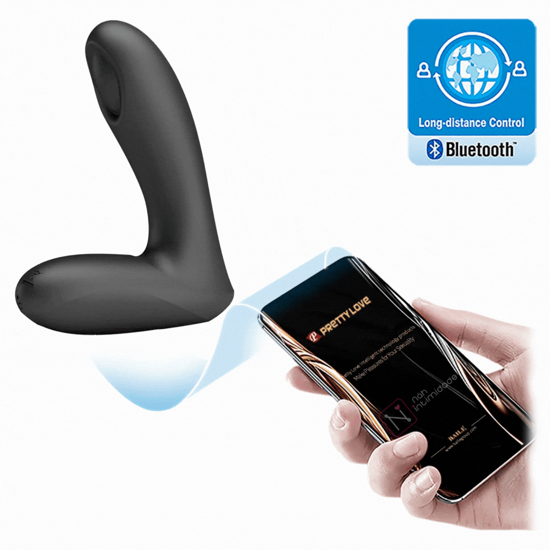 Estimulador de Próstata com Vibração e Tapping Controle por APP - Recarregável - Imagem 5