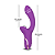 Vibrador de Ponto G Silicone Maleável com Pulsação no Clitóris - Recarregável - Roxo - Imagem 5