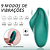Manta - Vibrador de Calcinha com Controle Remoto Recarregável - Cor Verde - Imagem 6