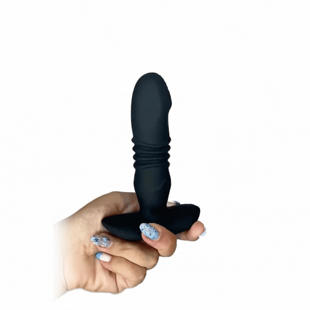 Sobe e Desce - Plug Anal com Vibro e Movimento de Vai e Vem com Controle Remoto - Recarregável - Imagem 4