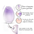 Vibrador Formato de Esponja de Maquiagem em Silicone Líquido - Lilás - Imagem 3