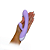 Vibrador de Ponto G com Estimulador de Clitóris - Recarregável - Lilás - Imagem 2