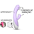 Vibrador de Ponto G com Estimulador de Clitóris - Recarregável - Lilás - Imagem 3