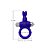 Anel Peniano em Silicone Coelhinho com Vibro - Azul - Imagem 3