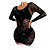 Vestido Arrastão Lily Com Manga Longa E Strass - Tamanho Único - Imagem 1