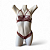 Conjunto Sensual Bicolor Strappy - Marsala com Prata - Imagem 2