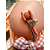 Grampos para Mamilos com Lacinho e Pelúcia Rosa - Imagem 3