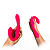 Vibrador Duplo Strapless (Sem Cinta) Para Casal com Controle Remoto - Recarregável - Pink - Imagem 3