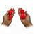 Vibrador de Calcinha Formato de Rosa com Aplicativo - Recarregável - Vermelho - Imagem 3