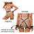 Arreio Harness Com Algemas Traseiras - Preto - Imagem 2