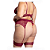 Conjunto Jordana Plus Size com Cinta Liga - Vinho - Imagem 3