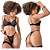 Conjunto Kesia de Renda com Persex - Preto - Imagem 1