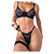 Conjunto Kesia de Renda com Persex - Preto - Imagem 4