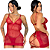 Camisola Sexy de Tule com Calcinha Pietra - Vermelha - Imagem 1