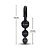 Plug Anal de Silicone com 3 Esferas Gradativas - Preto - Imagem 2